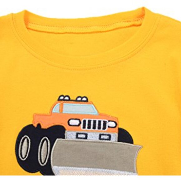 Truck Sleepwear  Kids Cotton Pajama Set T Shirt &amp; Pant（2T~7T) - Picture 12 of 15